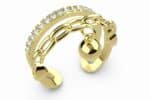 Pierścionek Iconic Link Ring - Gold Plated