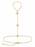 Flora Hand Chain Gold Plated