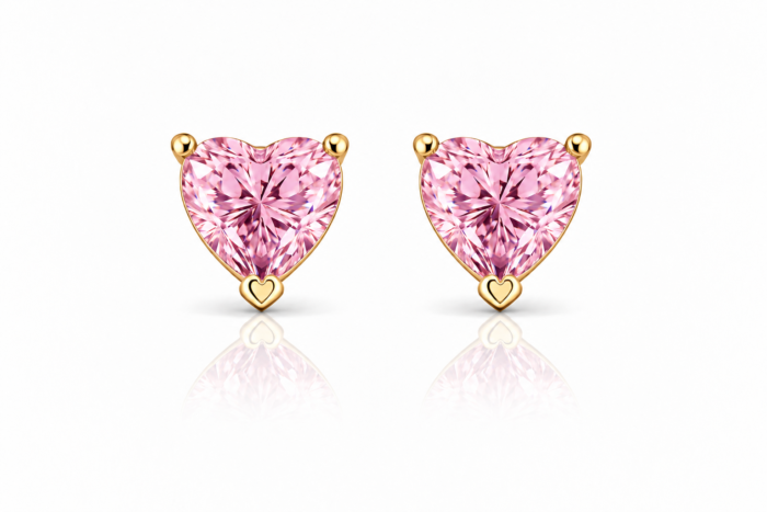 Kolczyki Amore Rose - Gold Plated