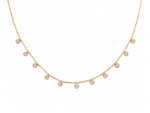 Luce Necklace Crystal Srebro pozłacane